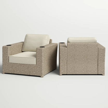 Outdoor Lounge Chairs With Cushions, Weather Resistant - Gray Mix LSI Patio Furniture