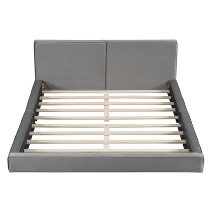 Upholstered Platform Bed, Grounded Bed With Solid Frame Halcyon Home