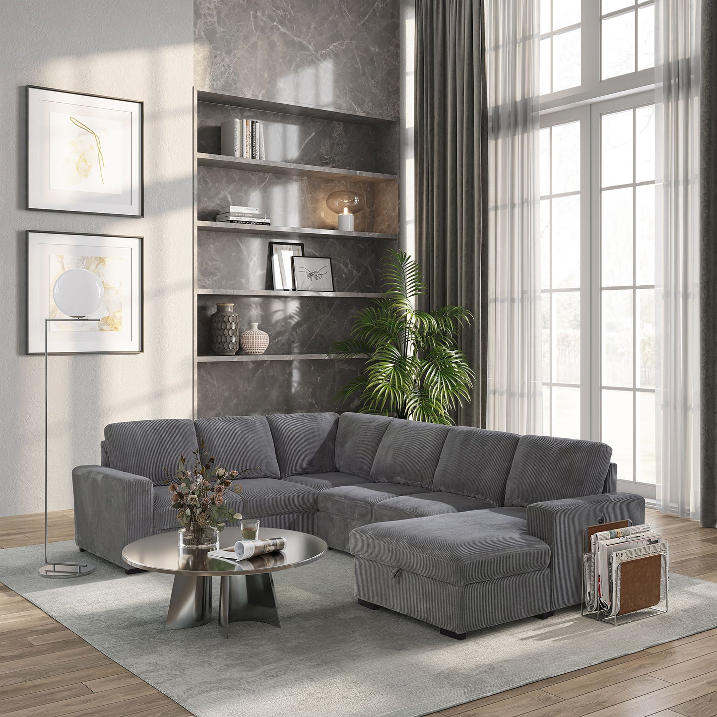 Melody - Sectional Sofa With Plush Cushioning Global Furniture USA