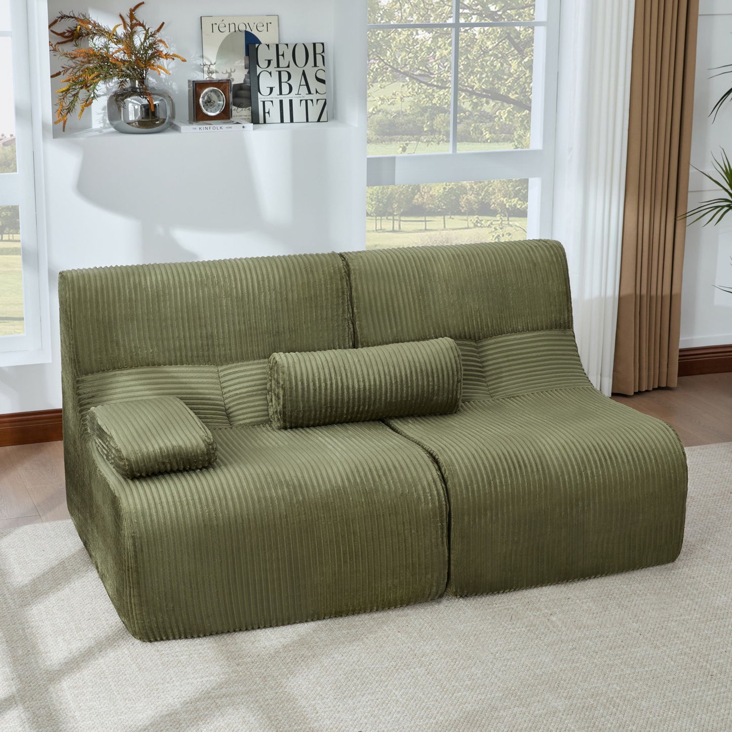 Modern Sectional Loveseat With Ergonomic Design Hearth and Haven
