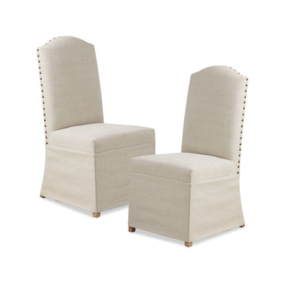 Dining Chair With Skirts (Set of 2) - Beige JLA
