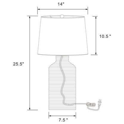 Nairobi - Empire Shade Handwoven Rattan Table Lamp - Natural Coaster Fine Furniture
