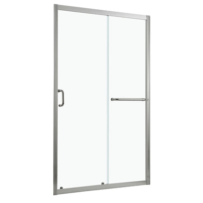 Single Sliding Bypass Shower Door, Tempered Glass Enclosure Daily Nest