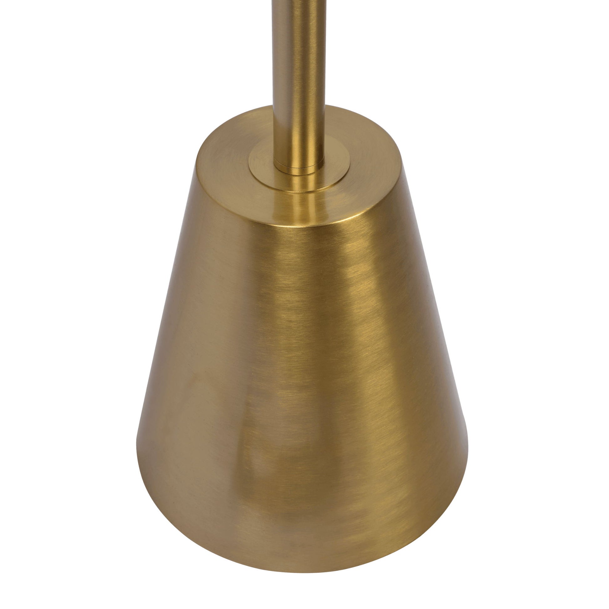 Lumina - Floor Lamp With Rotary Switch Triple Spots Cone Base - Gold Ashcroft Furniture