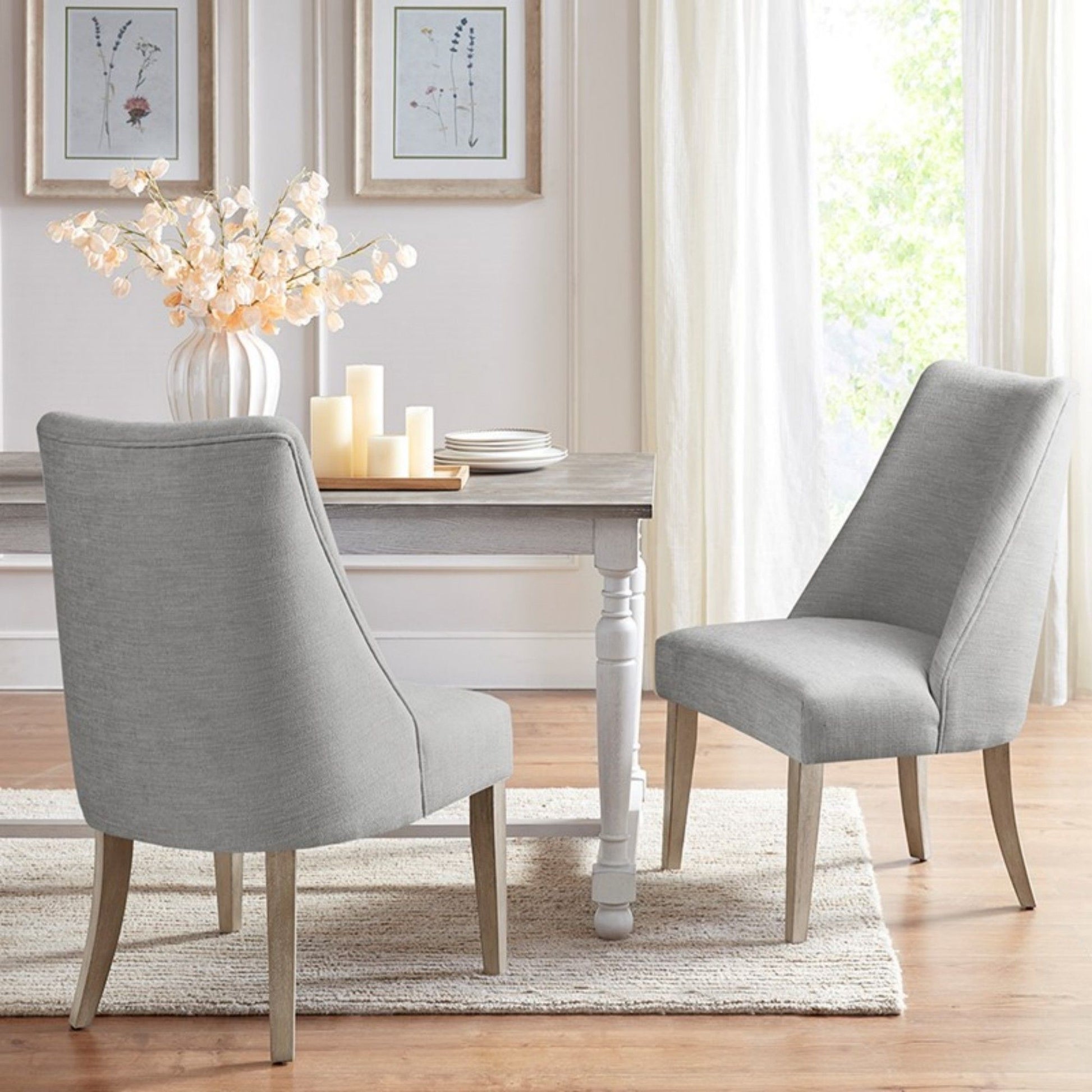 Winfield - Upholstered Dining Chair (Set of 2) - Light Gray JLA