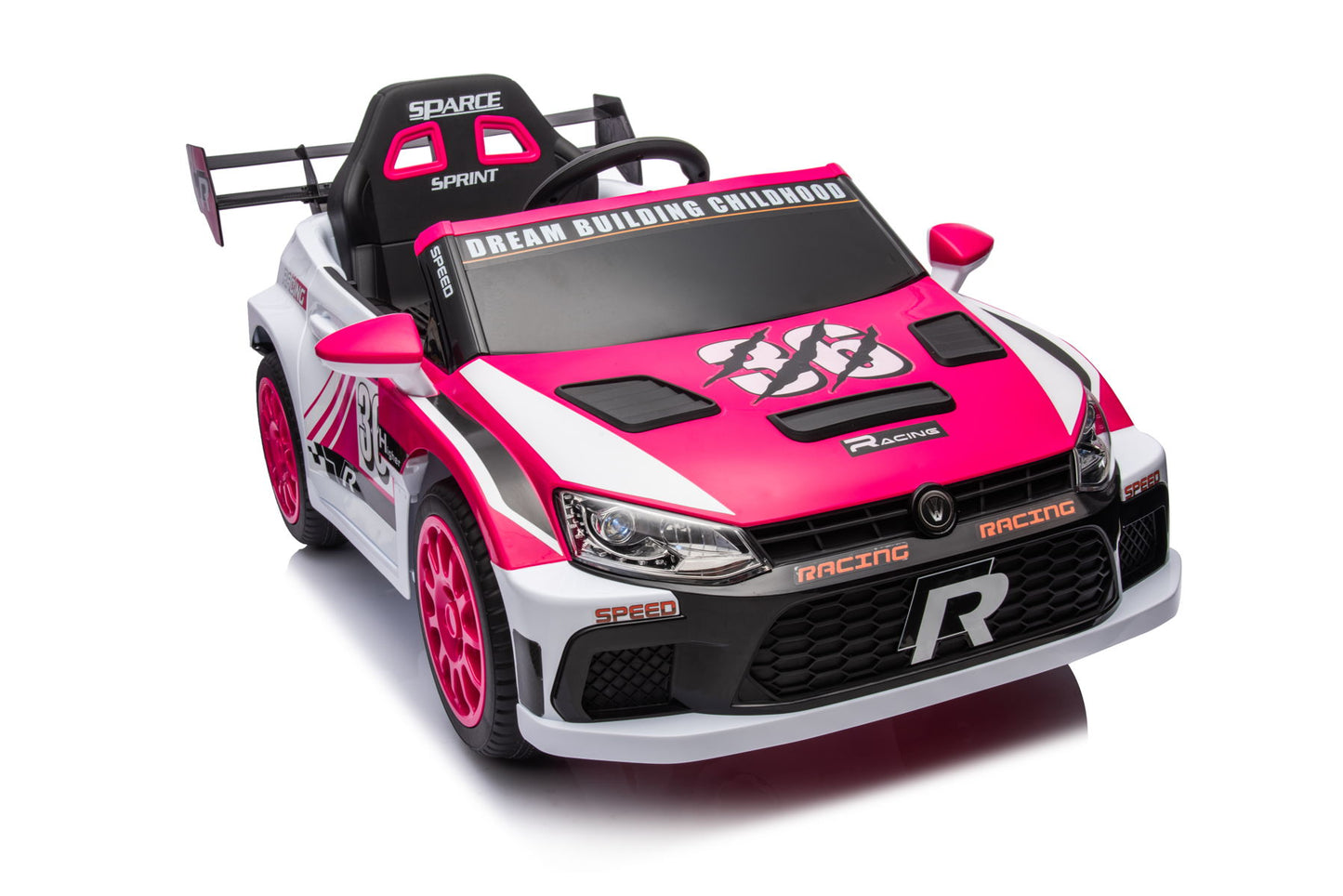 12V4A 20W*2 One Button Start, Forward And Backward, High And Low Speed, Music, Front Light, Power Display, Two Doors Can Open, 2.4G R / C, Seat Belt Four Wheel Absorber Kids Ride On Car