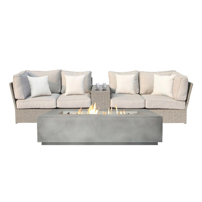 Outdoor Elegance Conversation Set With Fire Pit LSI Patio Furniture