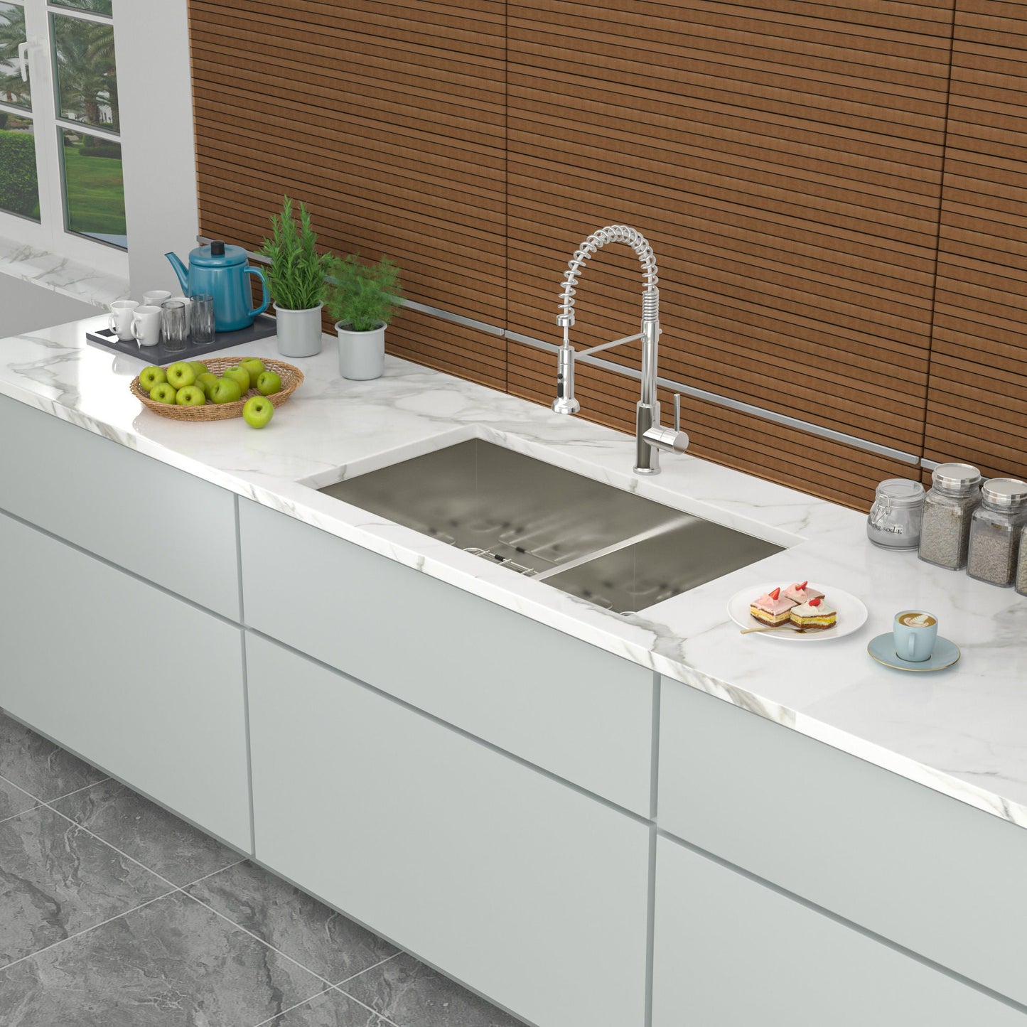 Modern Double Bowl Undermount Sink Design With 10" Deep Basins Daily Nest