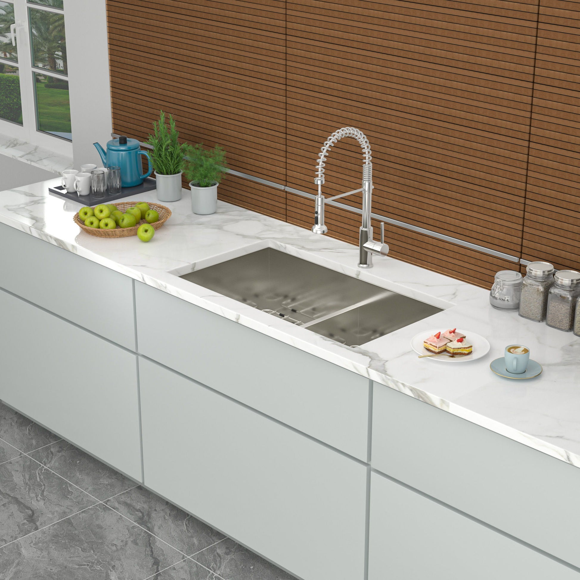 Modern Double Bowl Undermount Sink Design With 10" Deep Basins Daily Nest