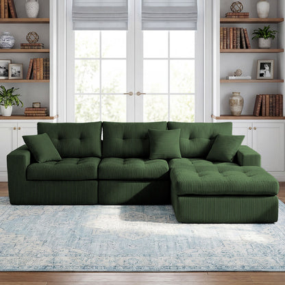 Corner Chaise L-Shaped Sectional Sofa Bed Home Essentials