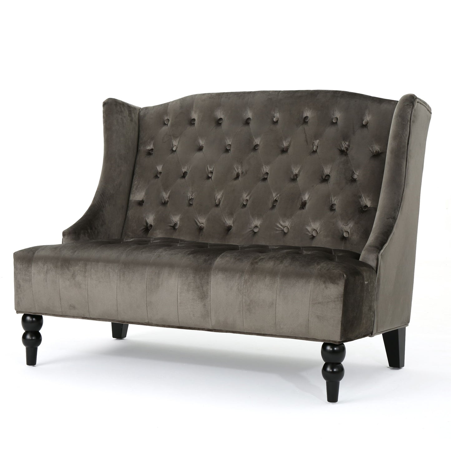 Nurturing - Upholstered Loveseat With Wing Back And Diamond Tufting Noble House