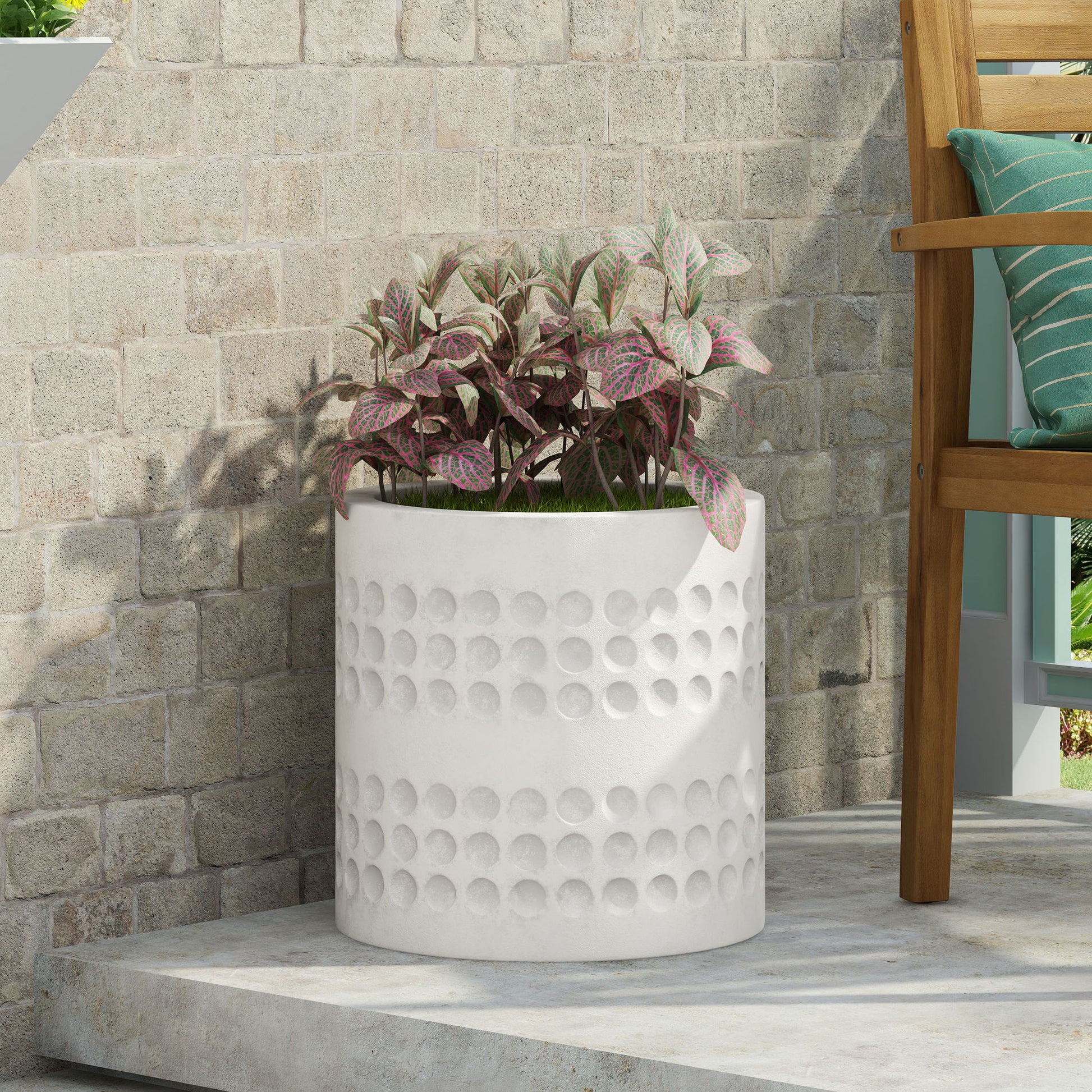 Elegant Design Cube Planter Noble House