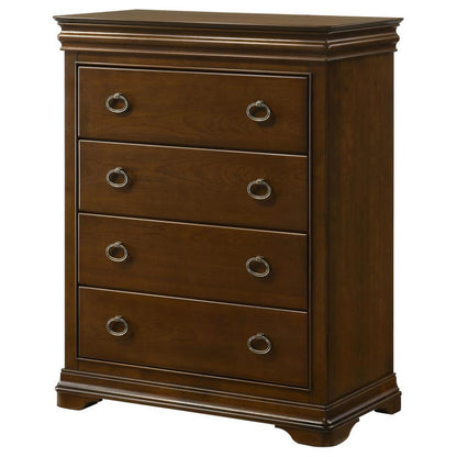 Garland - 4-Drawer Bedroom Chest Of Drawers - Brown Cherry Coaster Fine Furniture