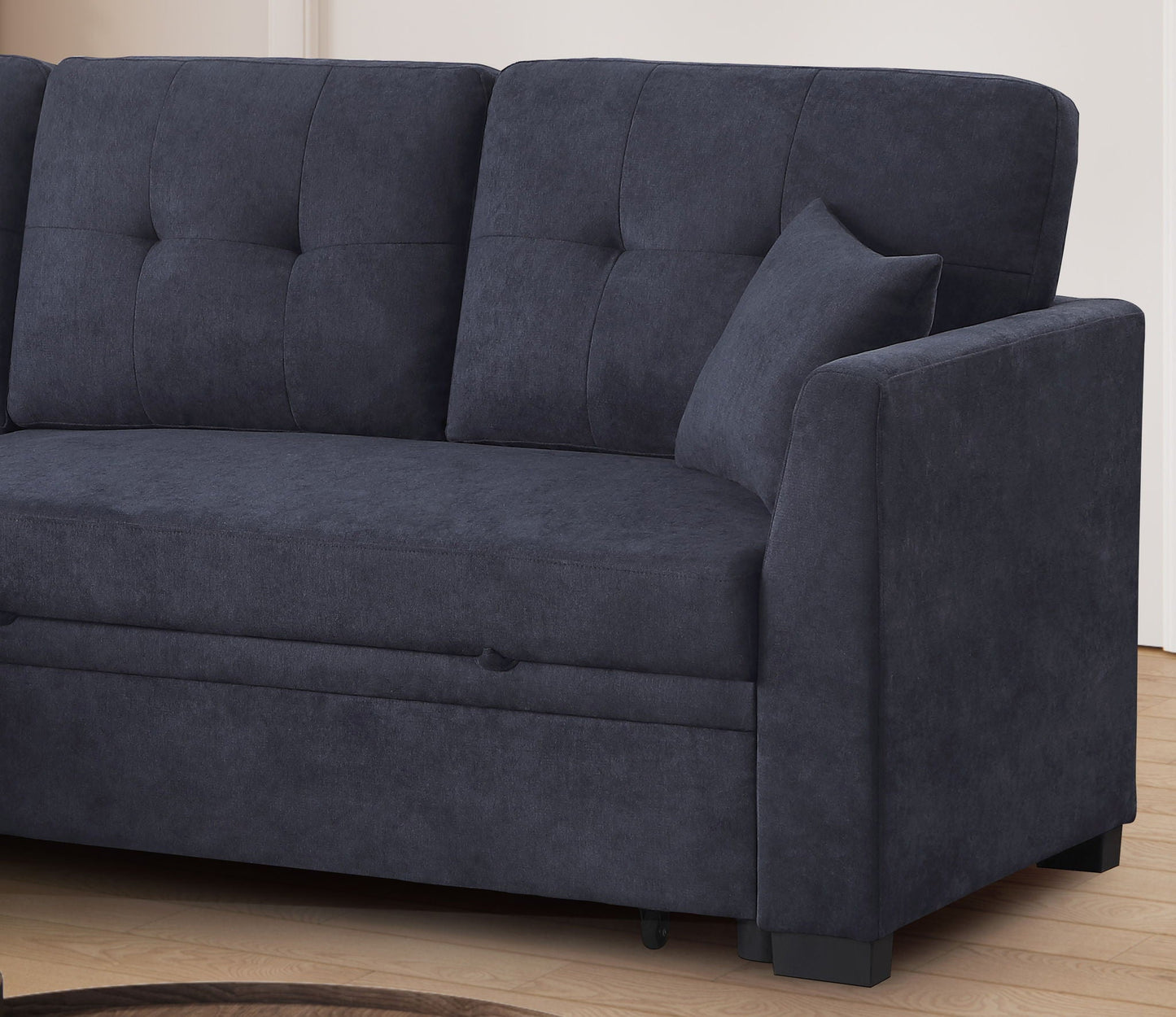 Sectional Sofa Bed - Dark Blue Home Essentials