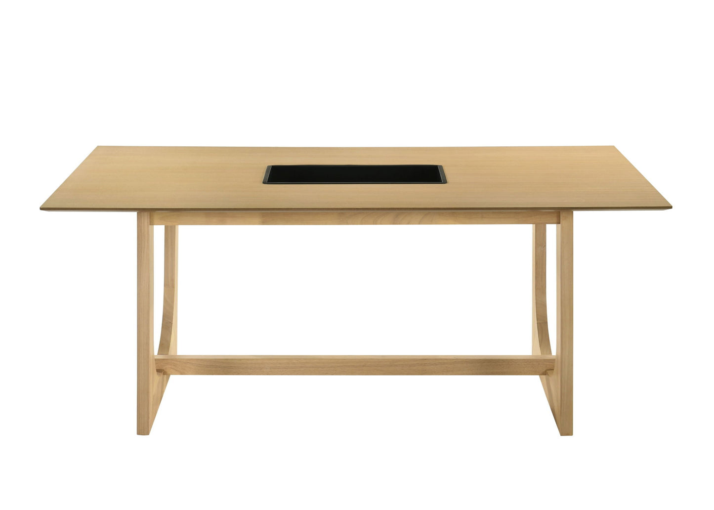 Blayde - 8 Pieces Dining Room Set - Natural / White Acme