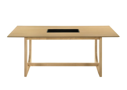 Blayde - 8 Pieces Dining Room Set - Natural / White Acme