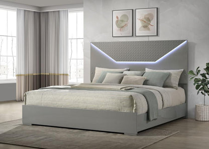 Ives - Panel Bed LED Headboard Coaster Fine Furniture