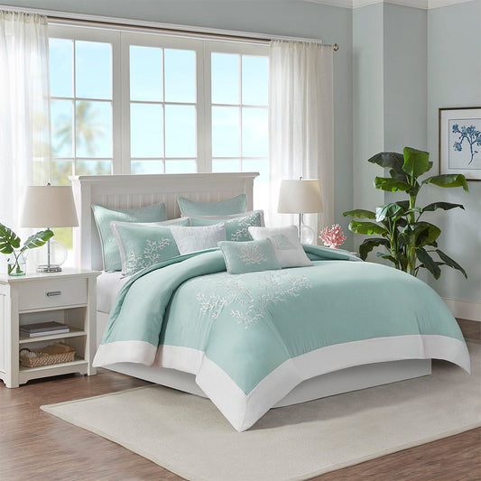 Coastline - Duvet Cover Mini Set - Aqua Harbor House