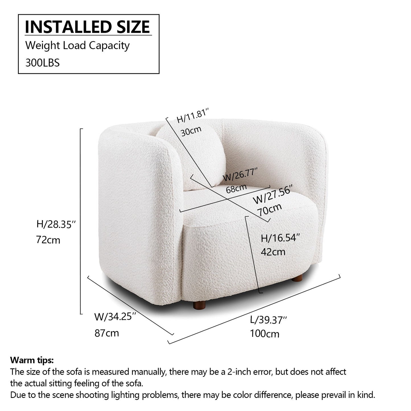 Japandi Style Accent Square Chair Home Essentials