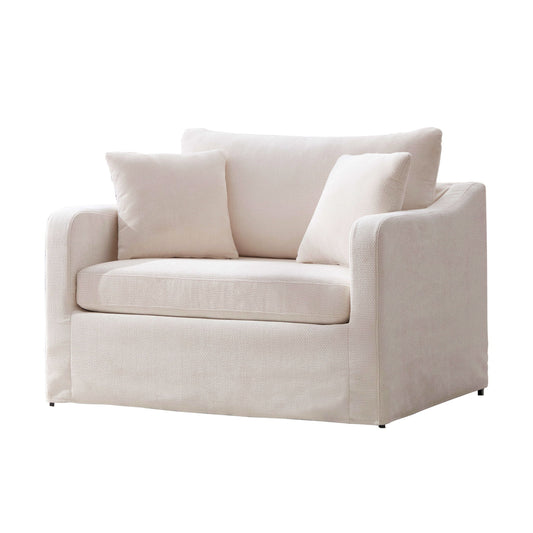 Farmhouse Accent Chair With 2 Bolster Pillows Home Essentials
