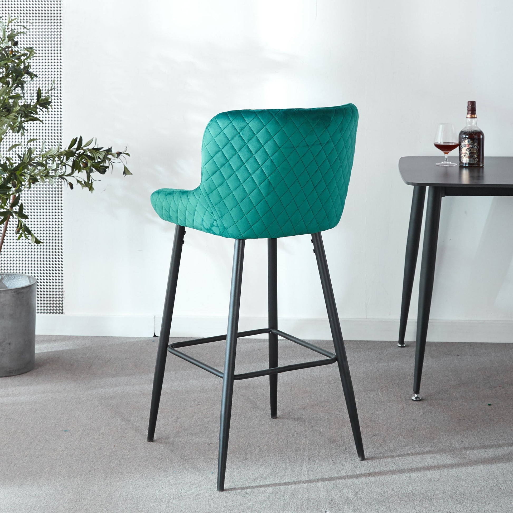 Ergonomic Counter Height Bar Stool (Set of 2) Home Essentials