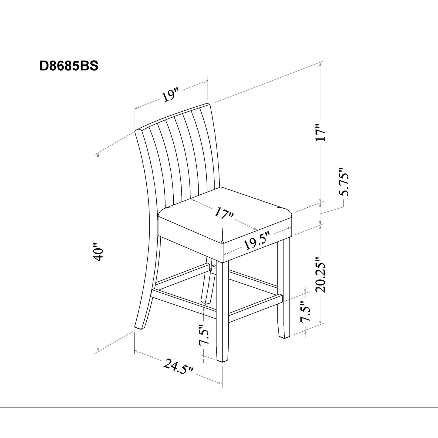 Vhong - Bar Stool Global Furniture USA