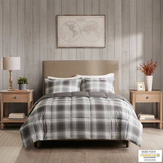 Woodsman - King Comforter Mini Set - Gray