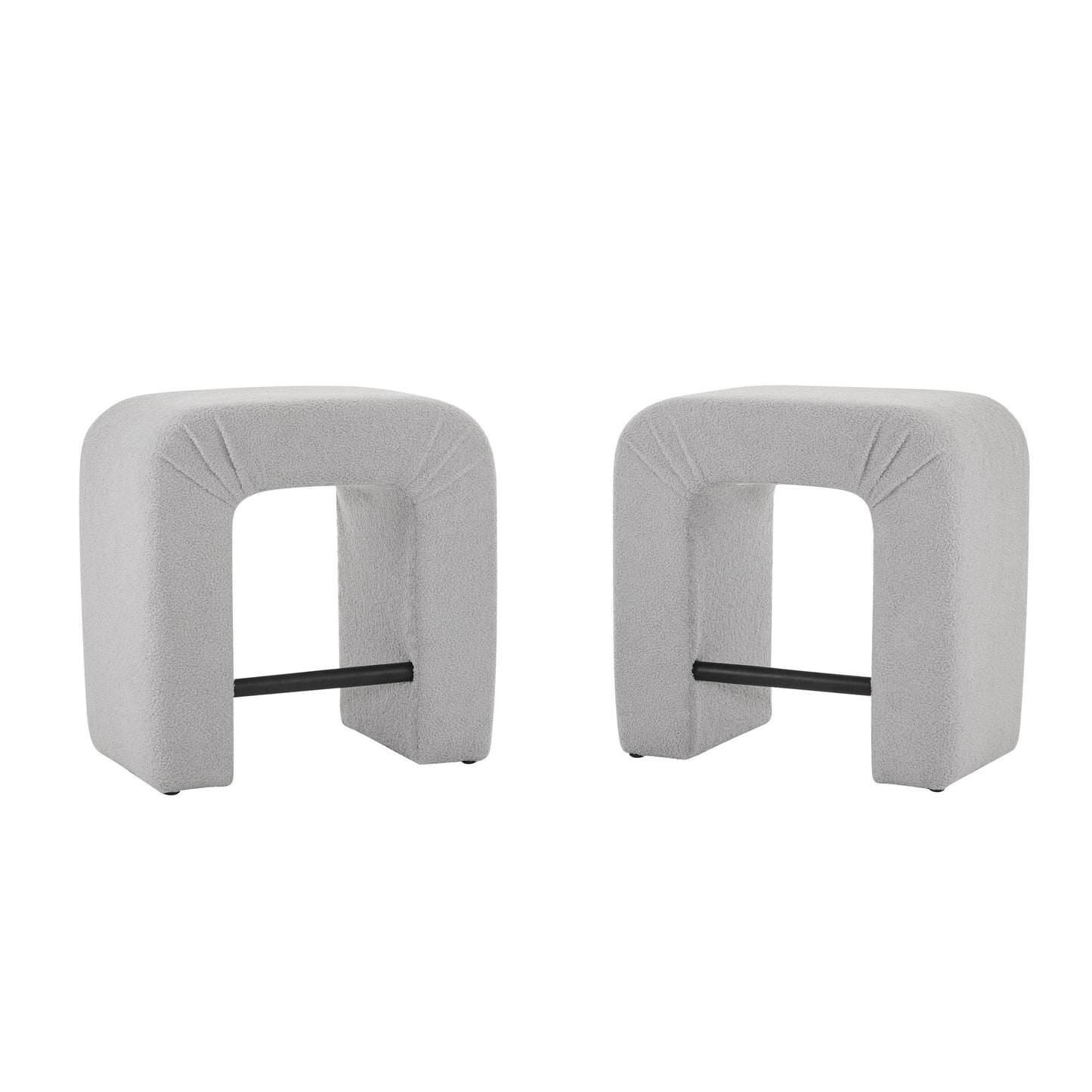 Boucle Stool (Set of 2) Noble House