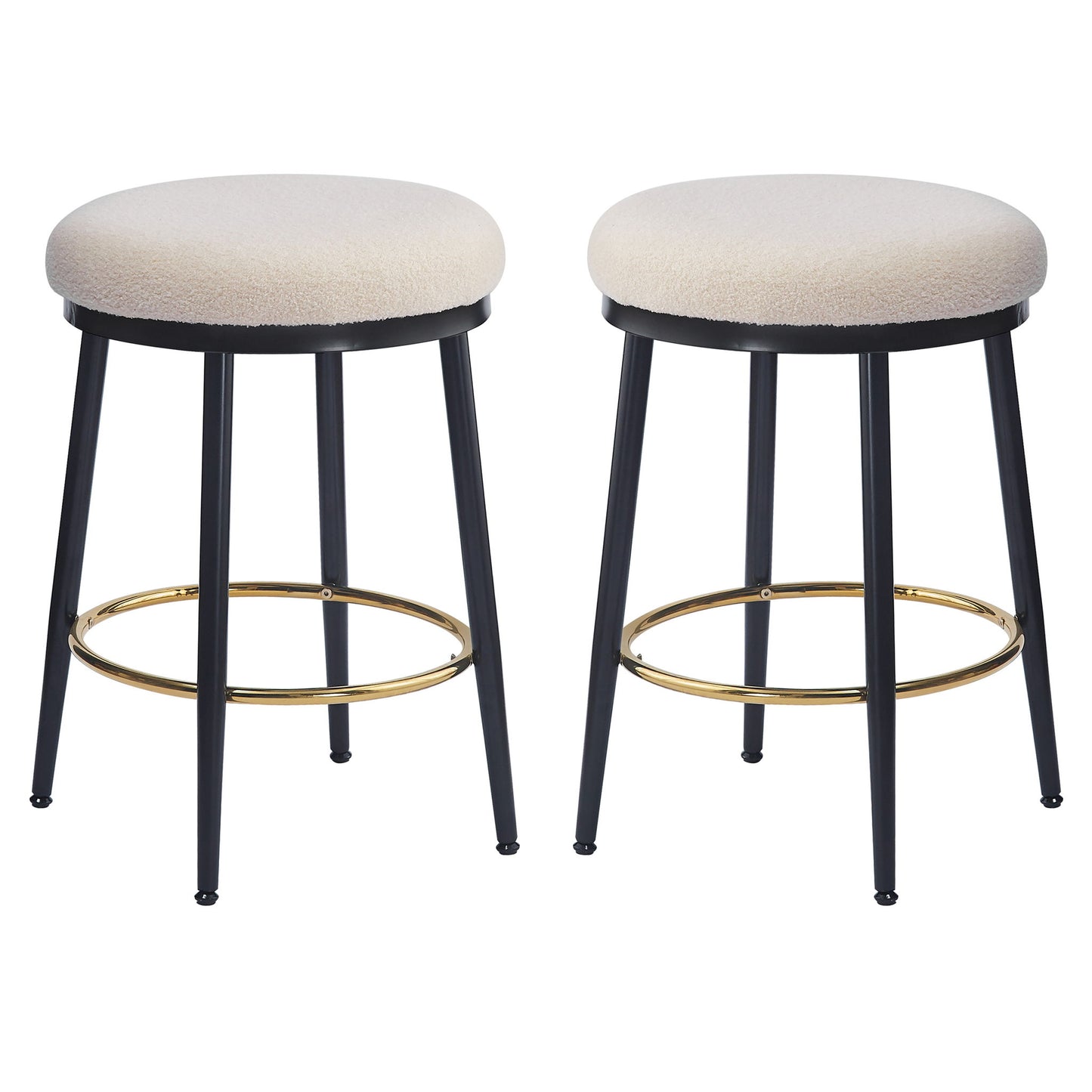 Stylish Design Counter Stools (Set of 2) Noble House