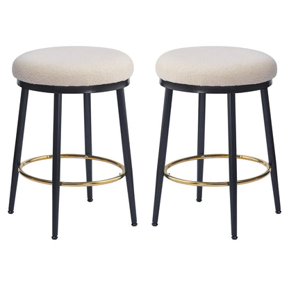 Stylish Design Counter Stools (Set of 2) Noble House
