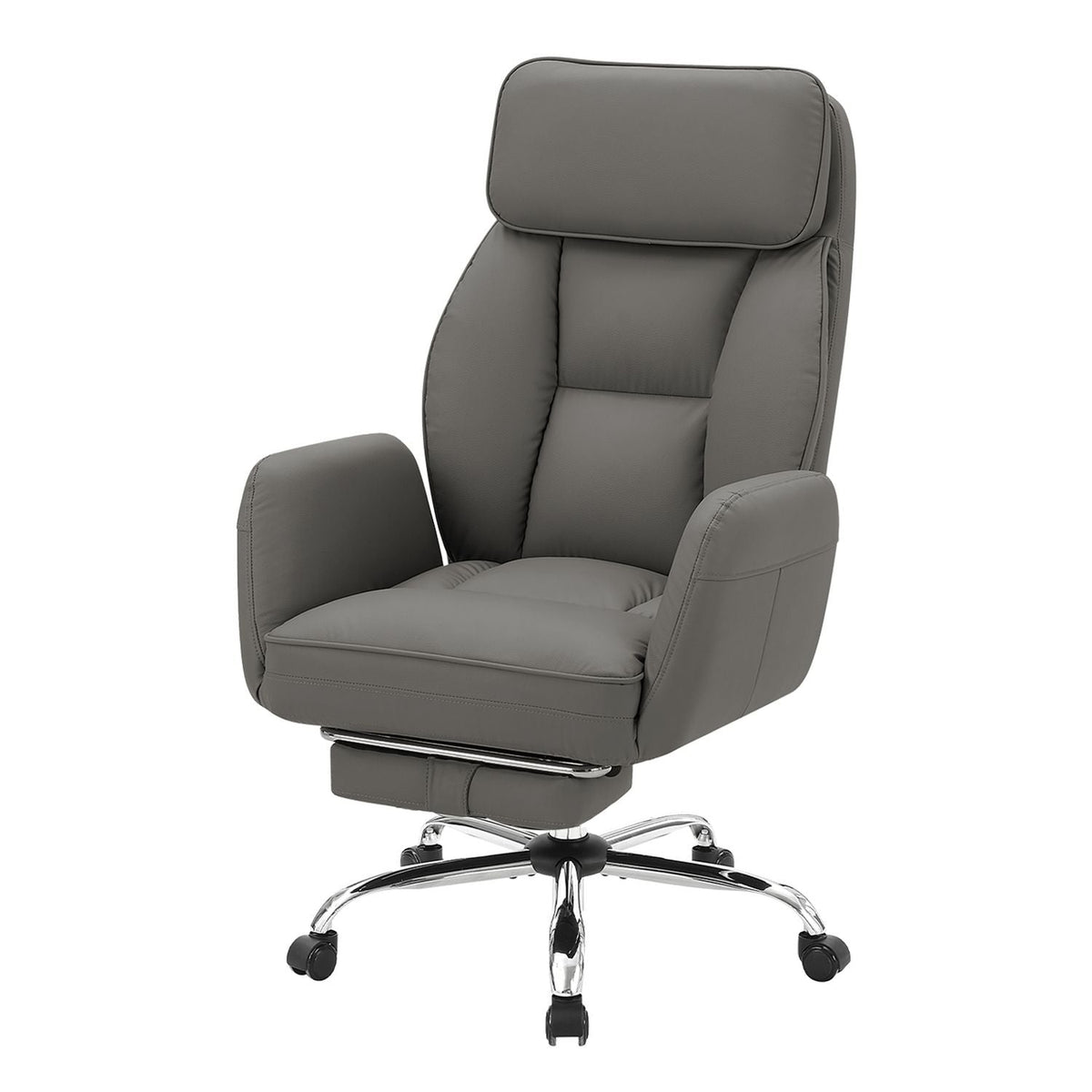 Office Chair With Adjustable Height, Armrests, Ergonomic Design - Dark Gray 8th Street