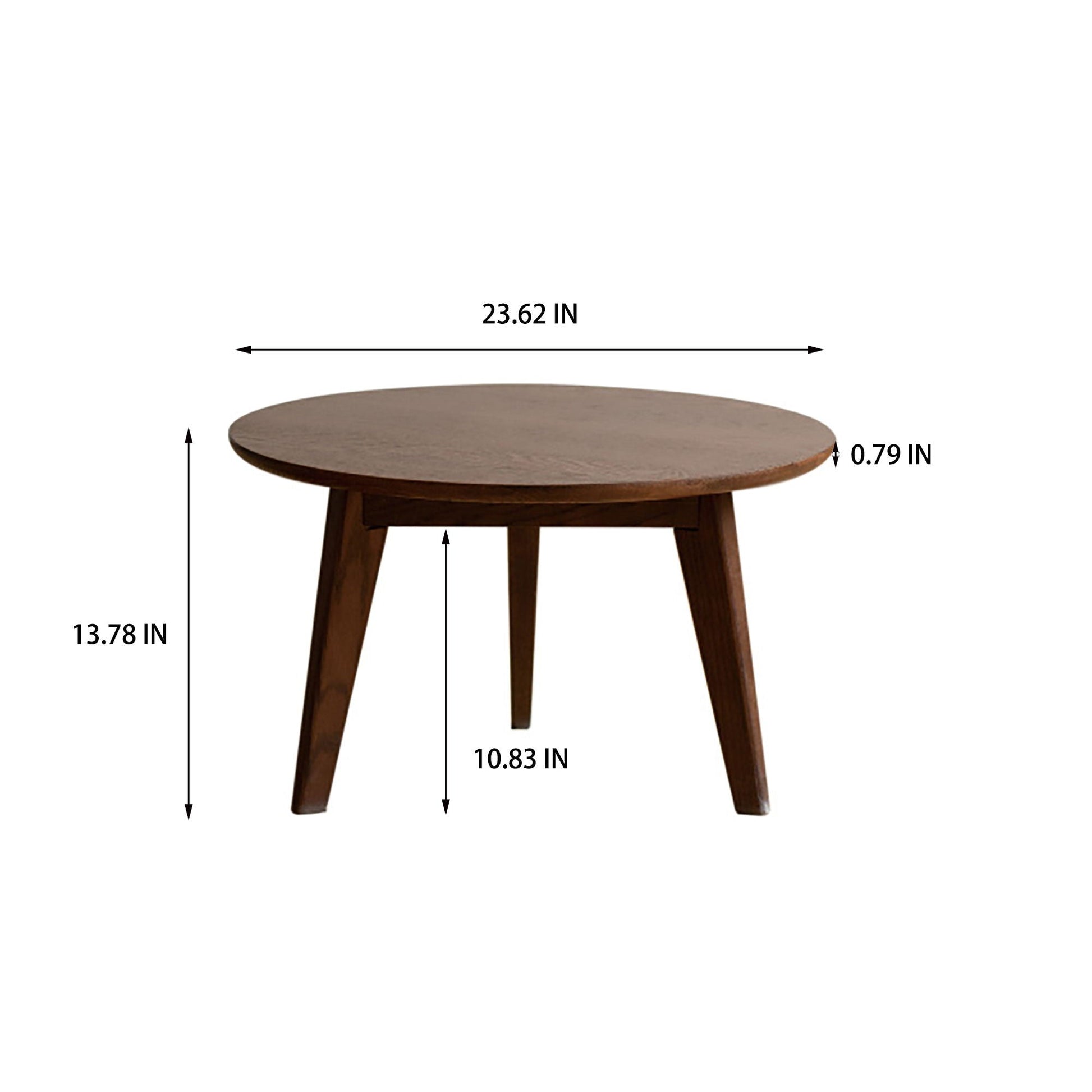 Center Low Coffee Table - Walnut Home Essentials