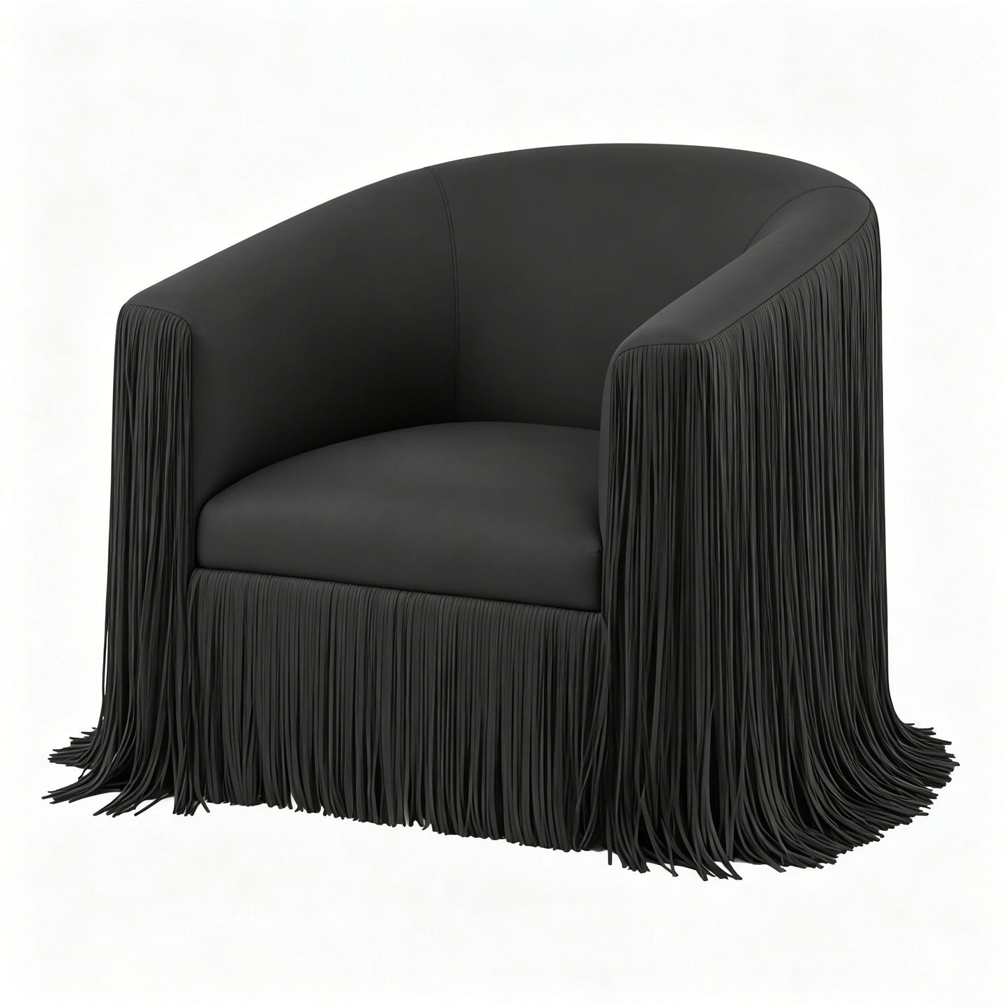 Isle - Swivel Chair With Fringe Accent Home Essentials