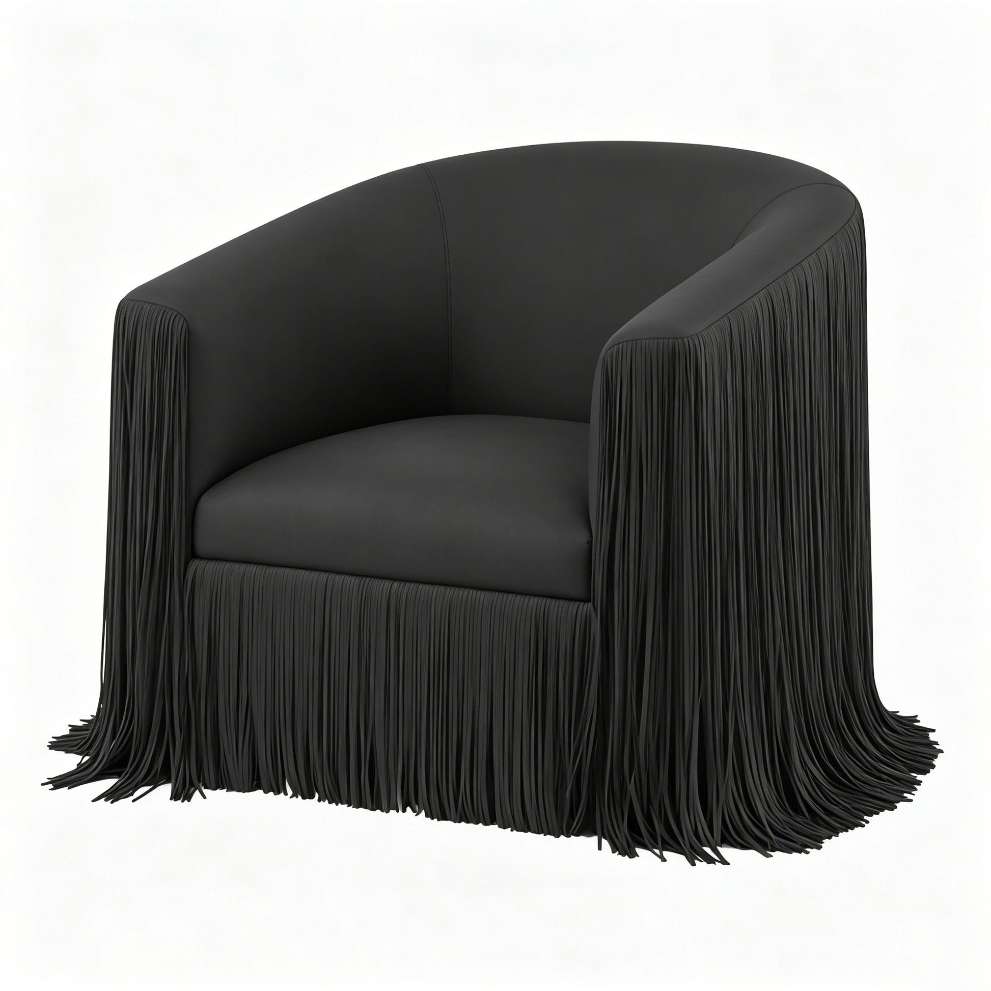 Isle - Swivel Chair With Fringe Accent Home Essentials