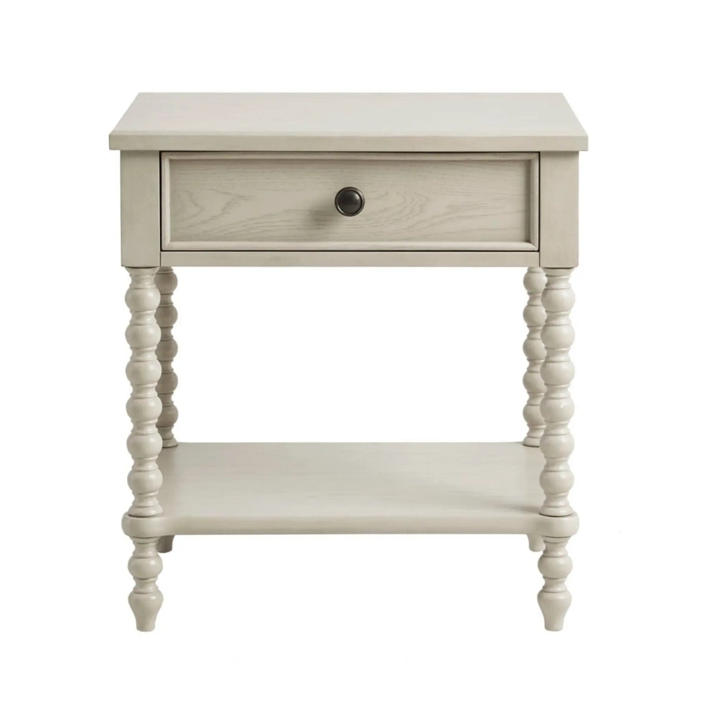 Traditional Durable Nightstand Table With Drawer And Shelf JLA