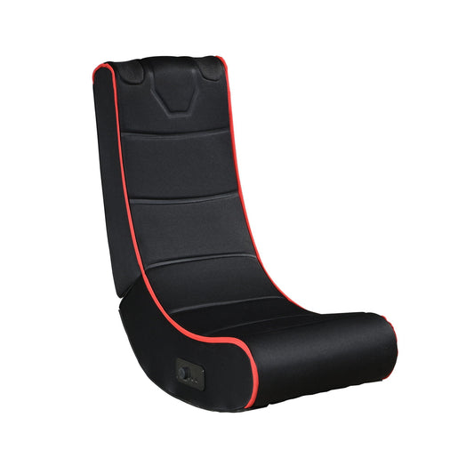 Foldable Gaming Chair With Onboard Speakers, Bluetooth Connection - Black / Red Home Essentials
