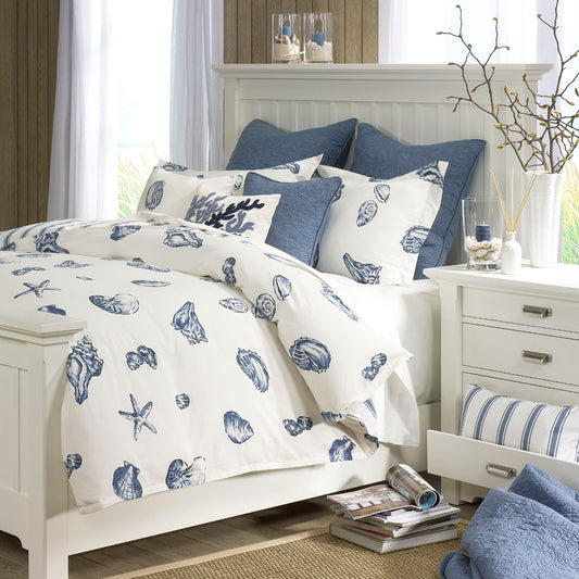 Beach House - 3 Piece Duvet Cover Set - Blue