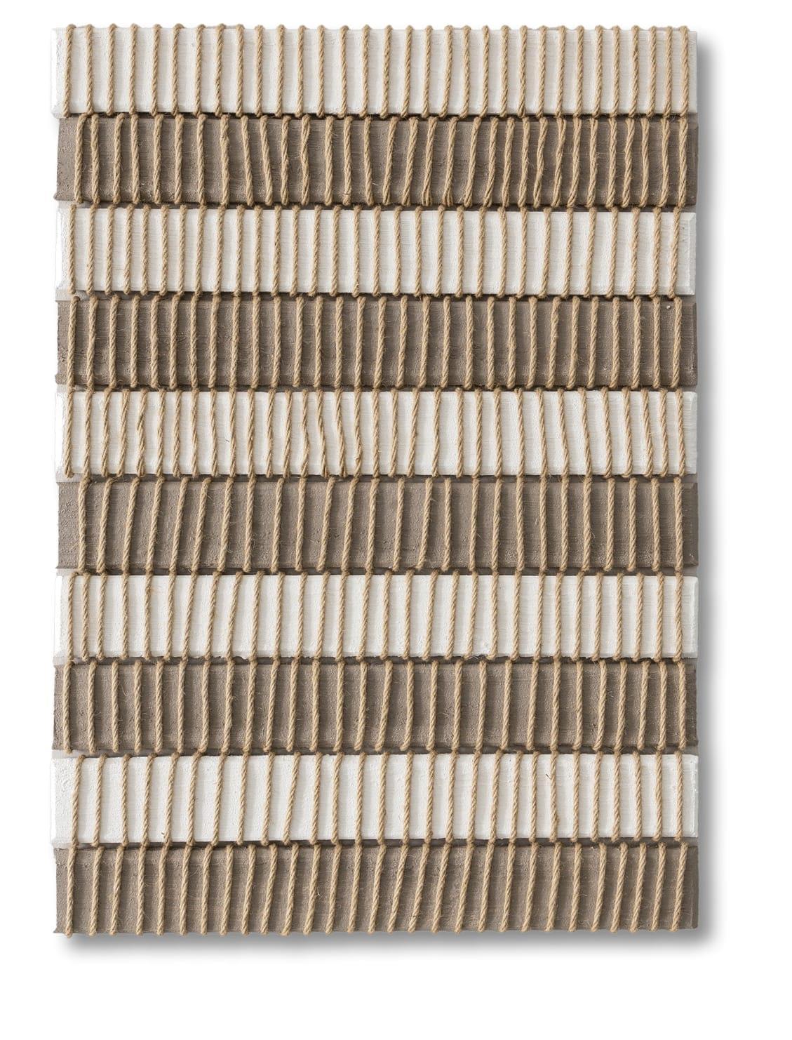 Woven Clay Rhythm - 32" x 47" Framed Wall Art Classy Art