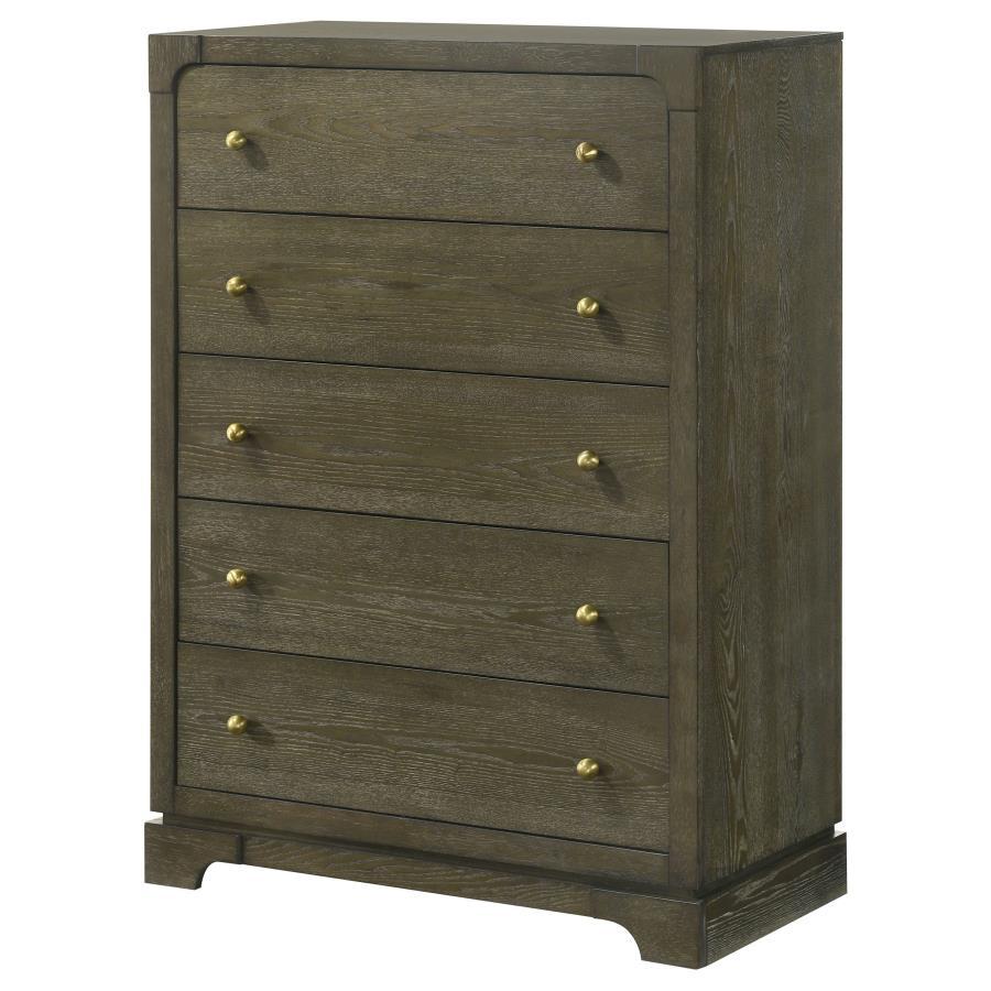 Gran Park - 5-Drawer Bedroom Chest Of Drawers - Dark Cocoa Coaster Fine Furniture