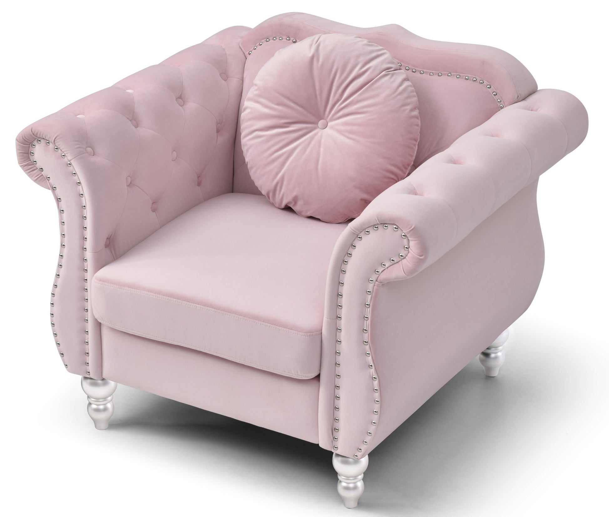 Chic Transitional Flared Arm Chair Glory Furniture