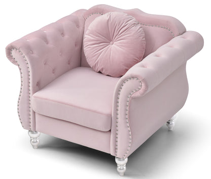 Chic Transitional Flared Arm Chair Glory Furniture
