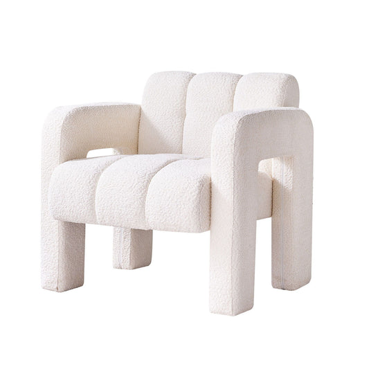 31.10" Boucle Upholstered Accent Chair Home Essentials