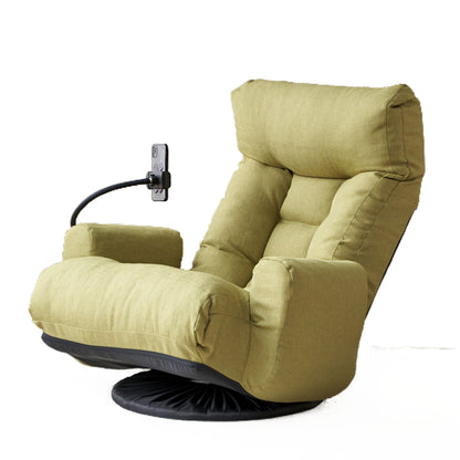 Adjustable Swivel Lounge Chair With 360 Degree Rotating Seat And Headrest Support Home Essentials