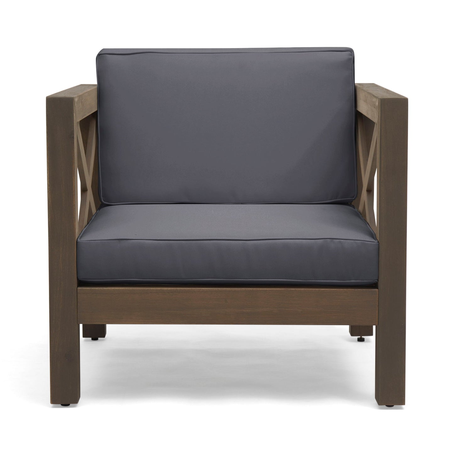 Brava - Mid - Century Modern Club Chair With Water Resistant Cushions Noble House