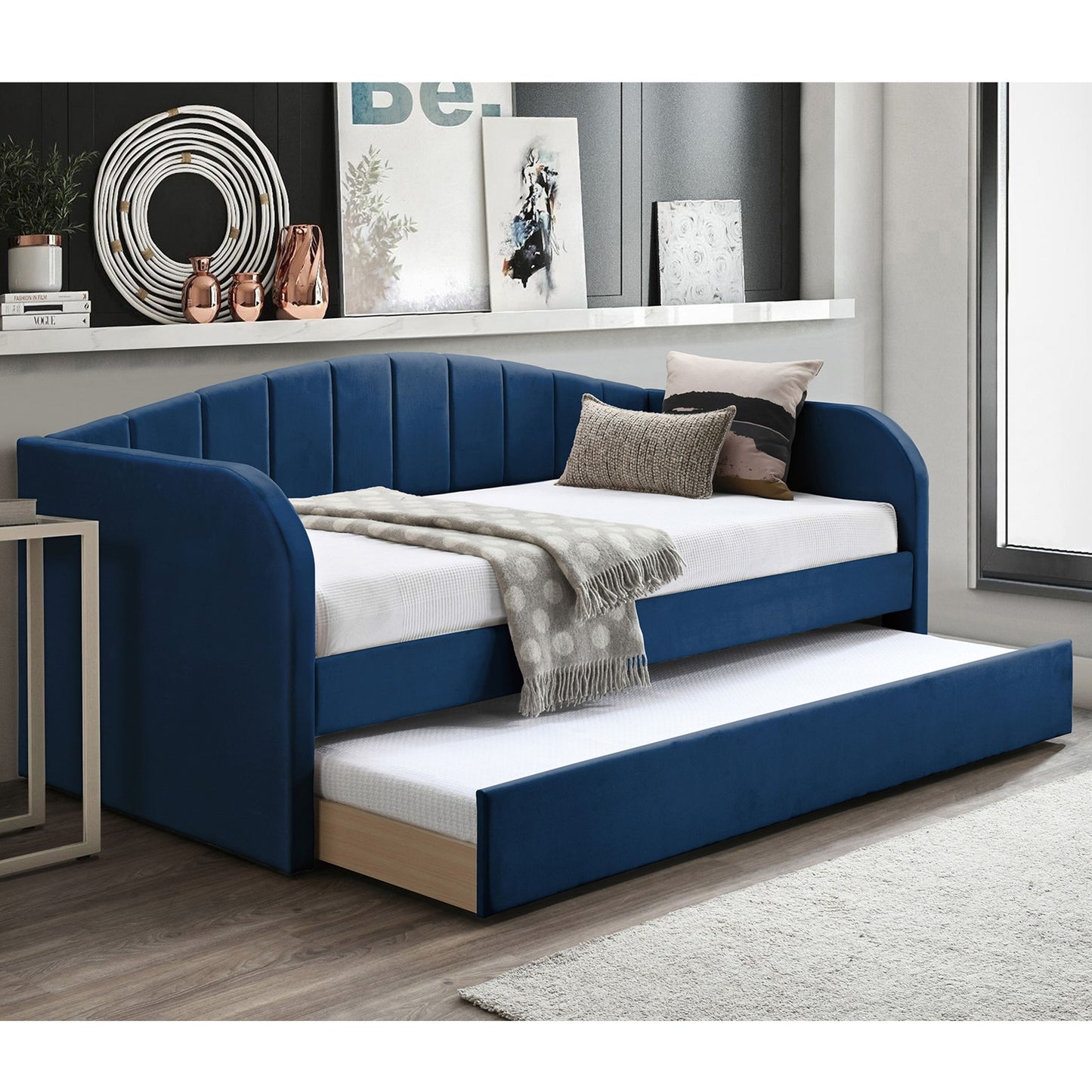 Modern Day Bed Trundle With Slat Support Home Essentials