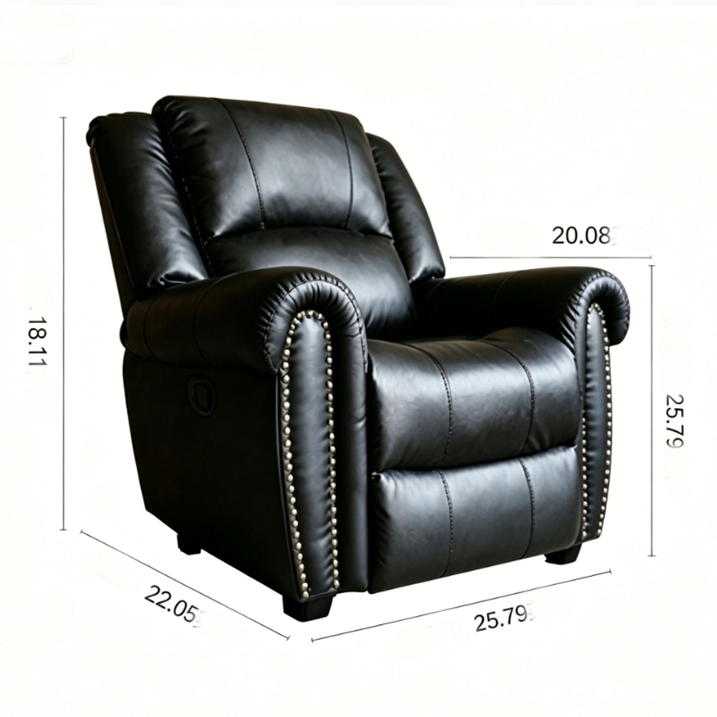 Electric Elderly Chair With 360° Swivel, Manual Button Control, Soft Plush Armchair For Living Room - Black Home Essentials