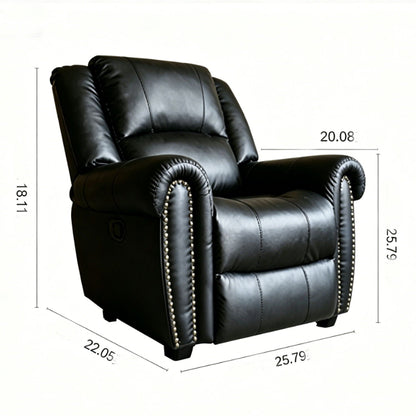 Electric Elderly Chair With 360° Swivel, Manual Button Control, Soft Plush Armchair For Living Room - Black Home Essentials