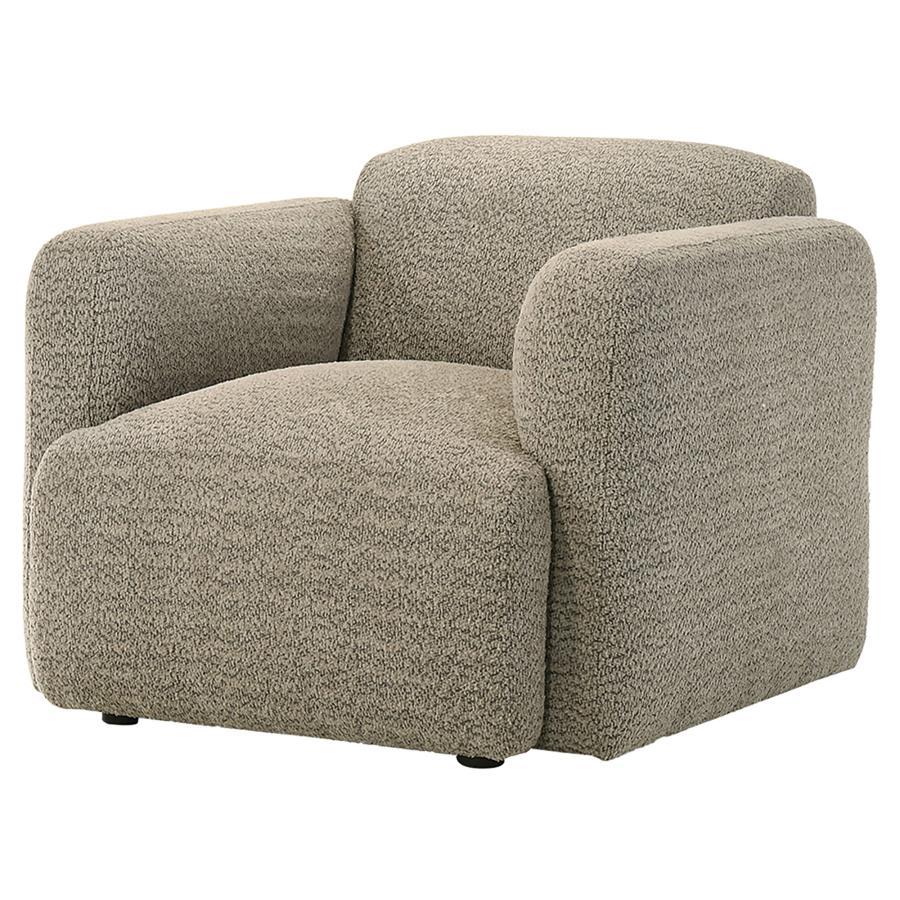 Dorset - Fabric Upholstered Round Track Arm Accent Chair Coaster Fine Furniture