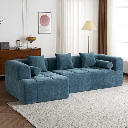 Sectional Free Combined Sofa With 2 Side Pockets Hearth and Haven
