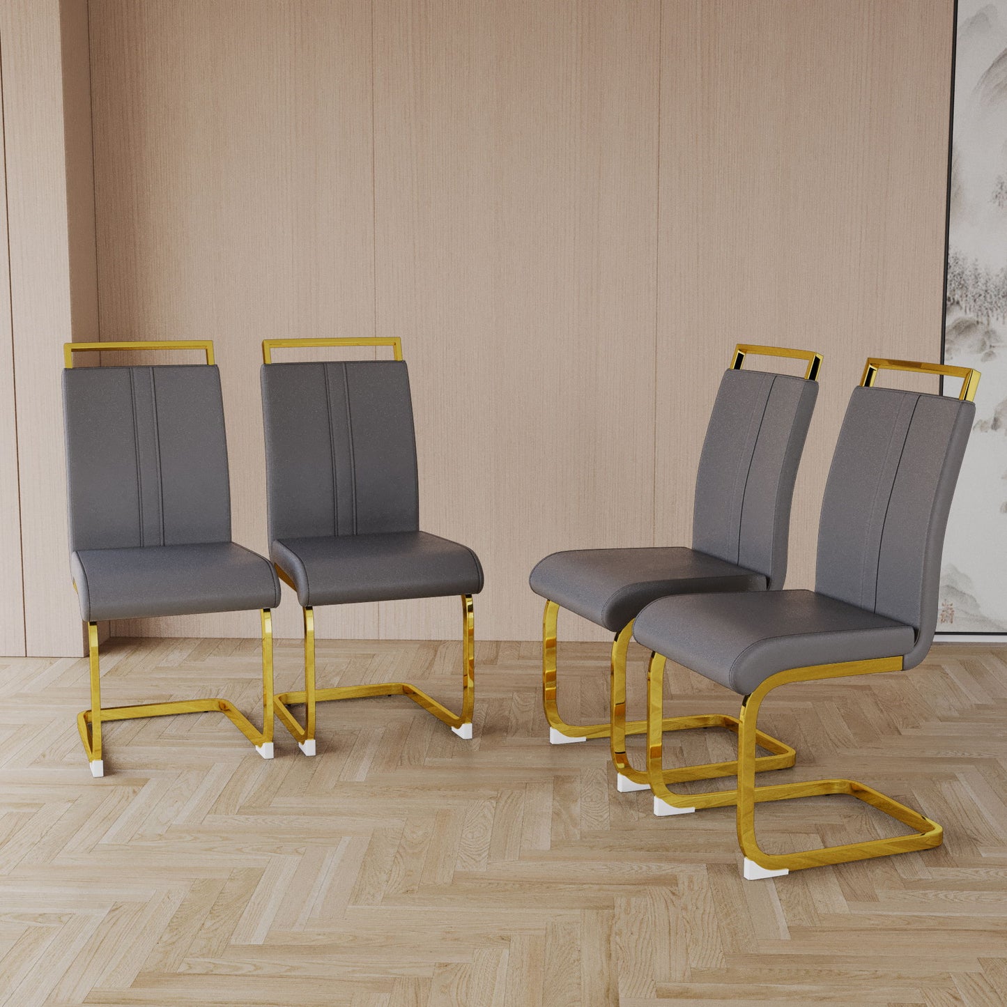 Side Dining Room Chair, Padded Seat High Back Home Essentials